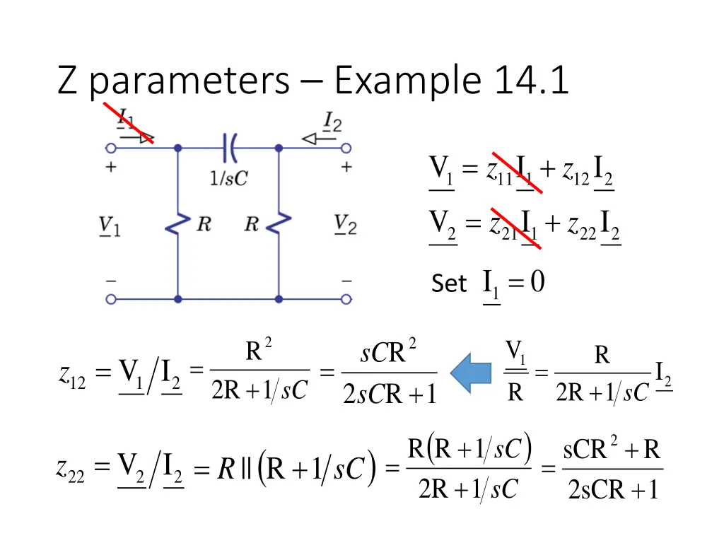 z parameters example 14 1
