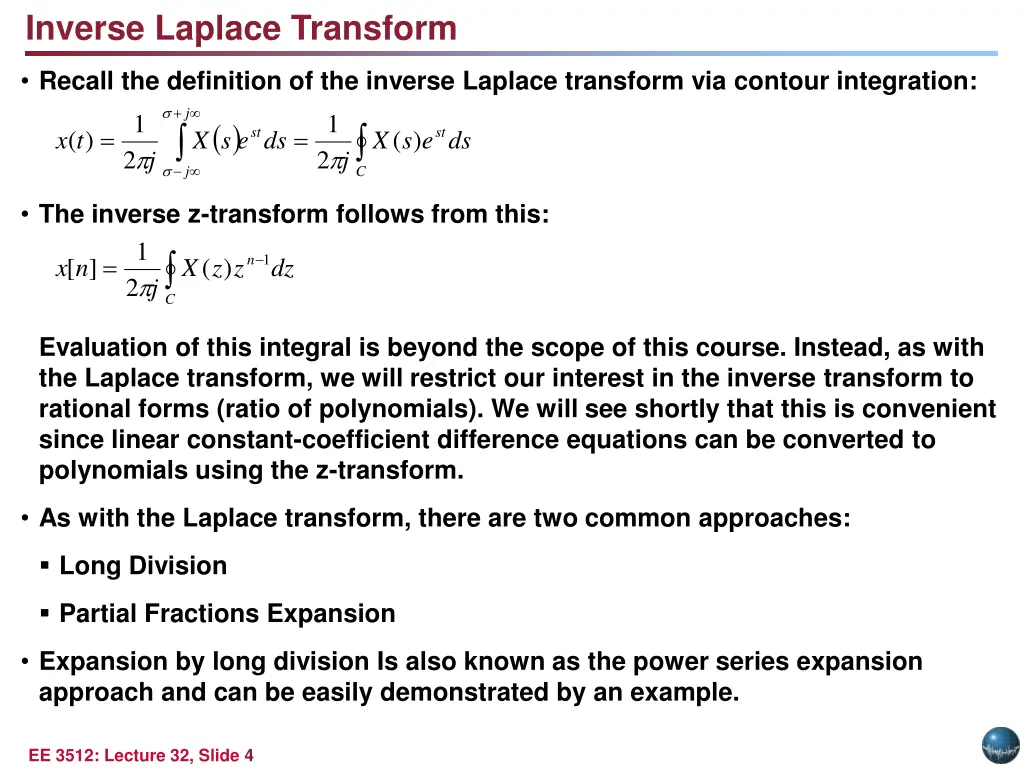 inverse laplace transform