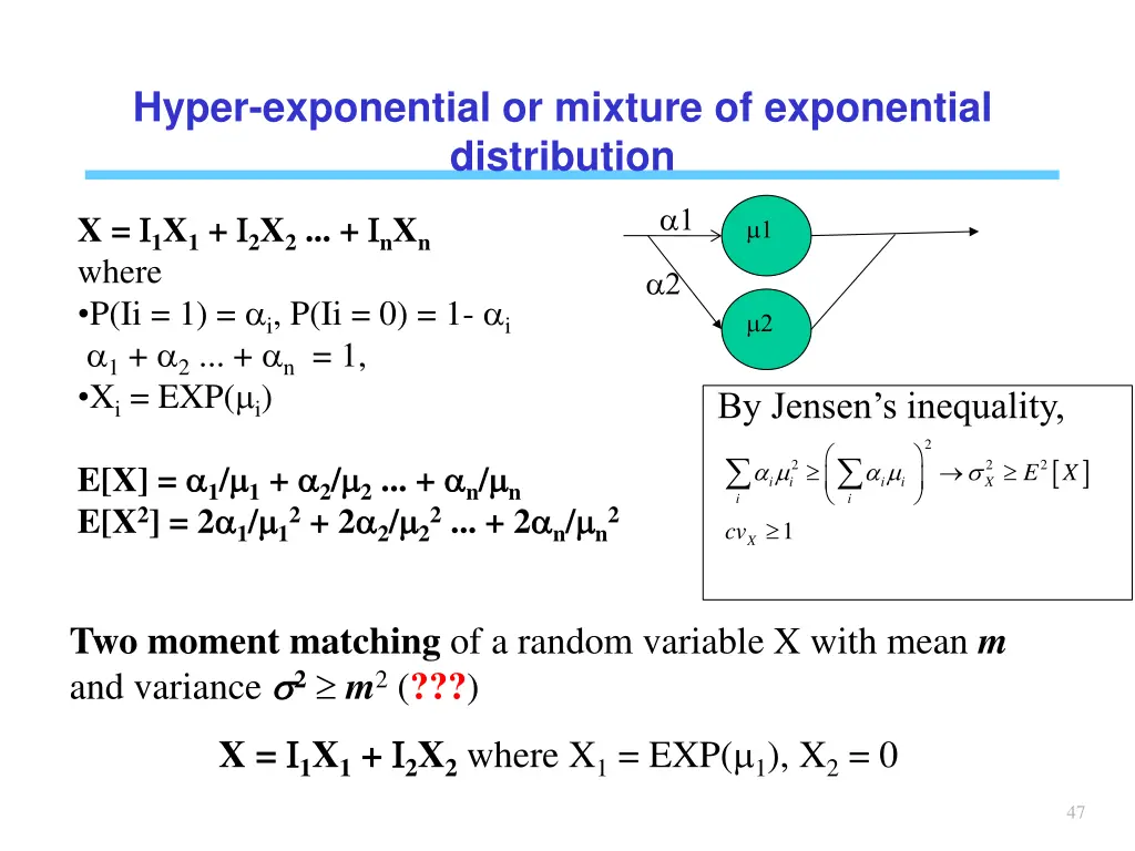 hyper exponential or mixture of exponential 1