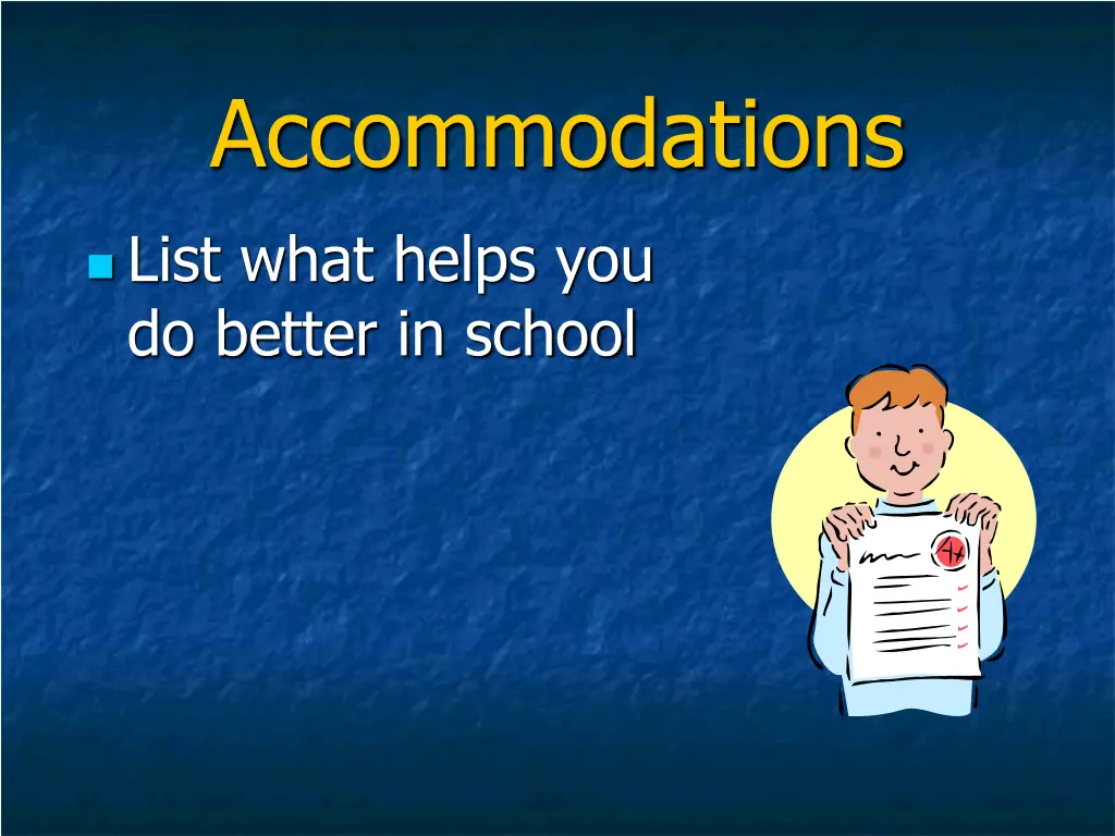 accommodations