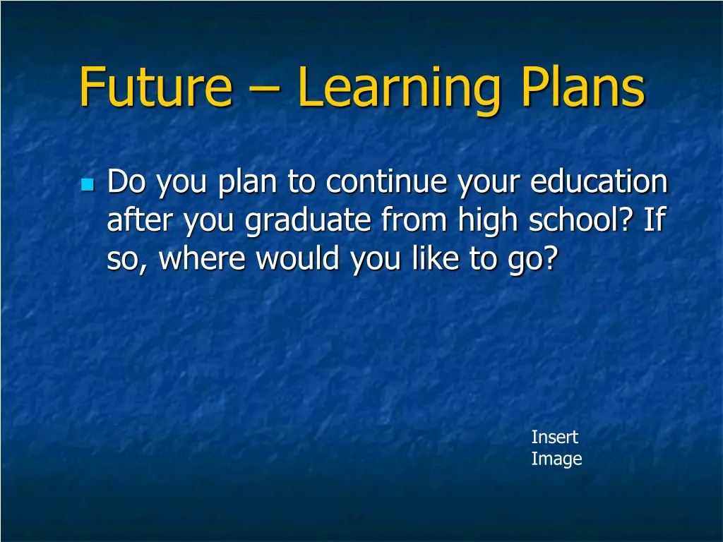 future learning plans
