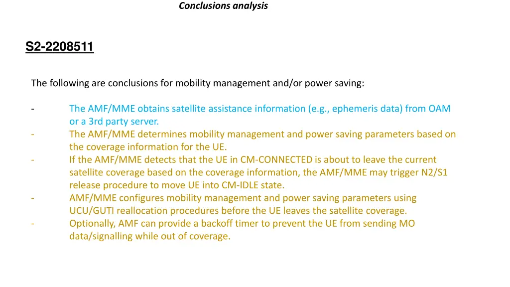 conclusions analysis 1