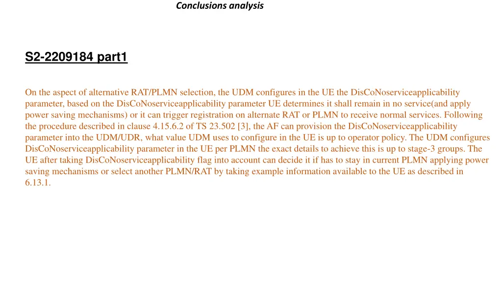 conclusions analysis 5