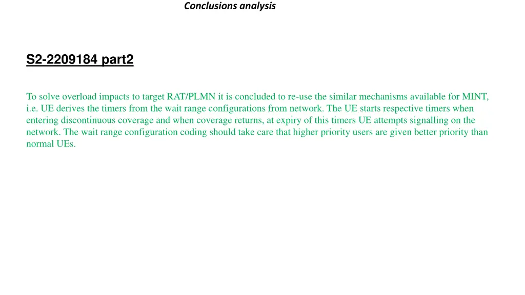 conclusions analysis 7