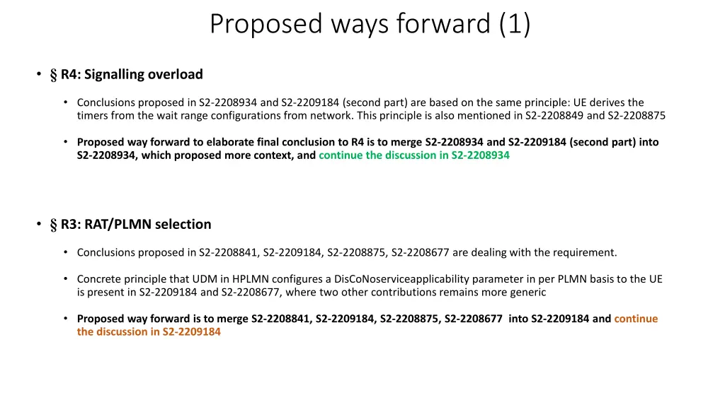 proposed ways forward 1