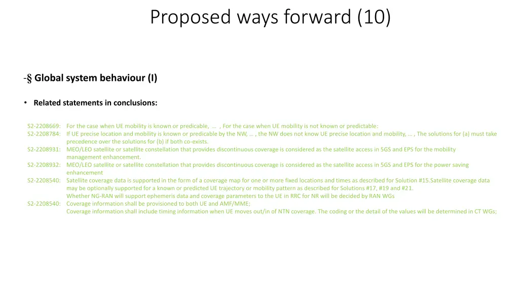 proposed ways forward 10