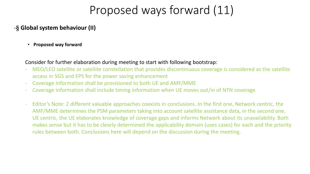 proposed ways forward 11