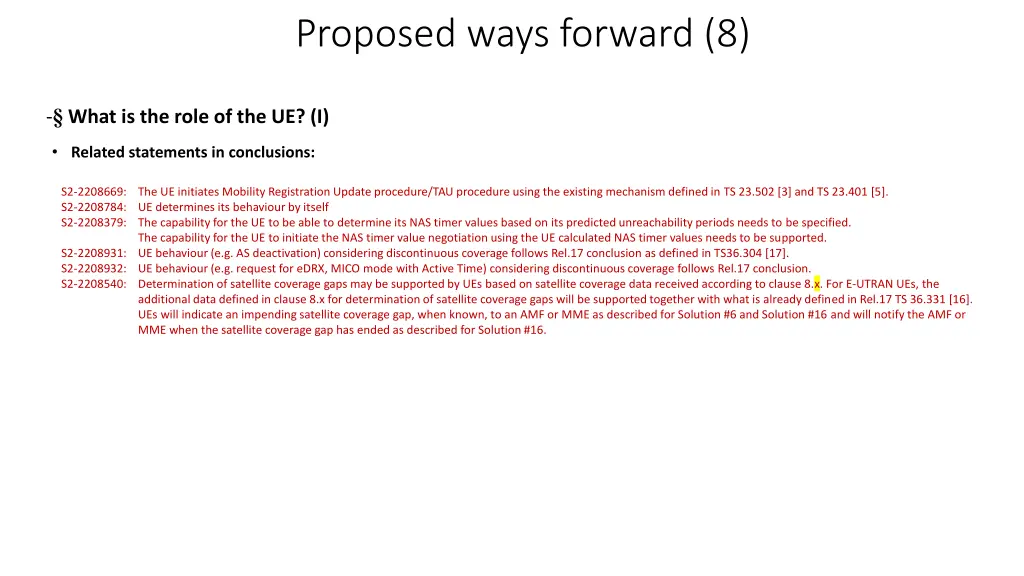 proposed ways forward 8
