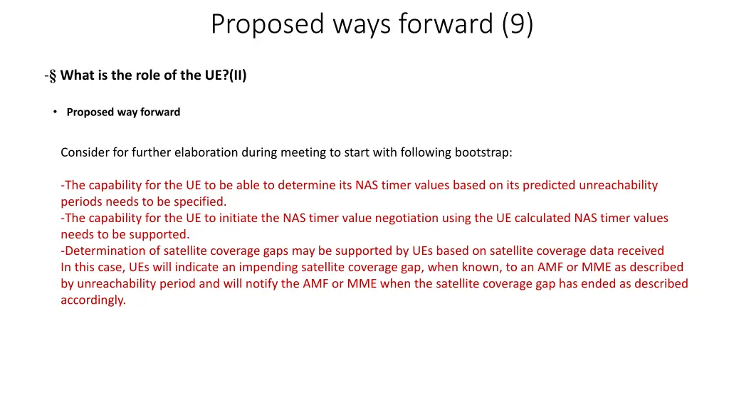proposed ways forward 9