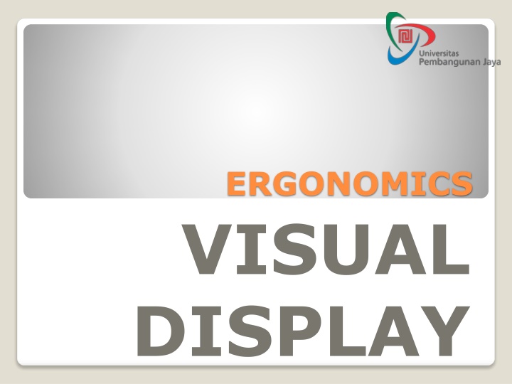 ergonomics visual display