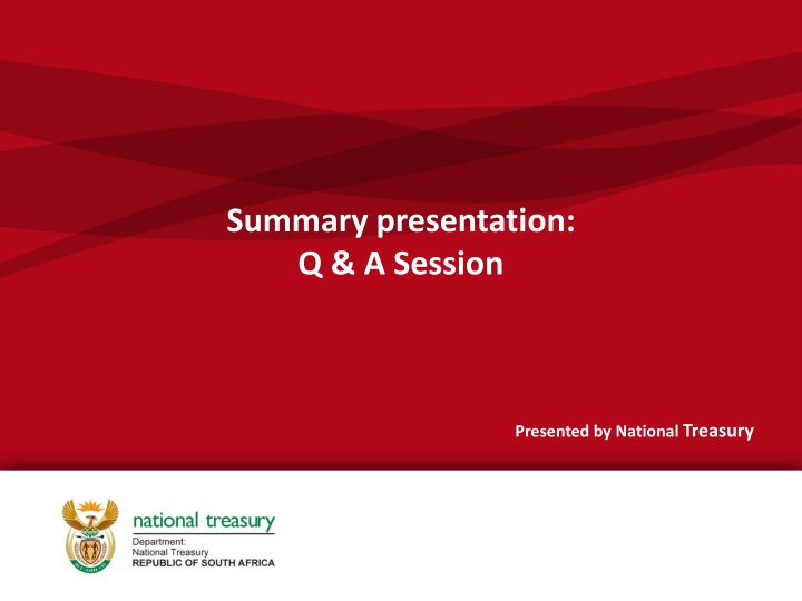 summary presentation q a session