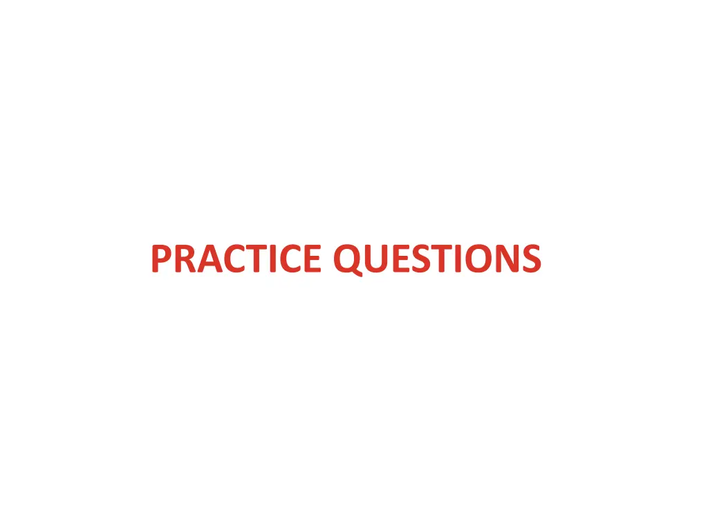 practice questions 1