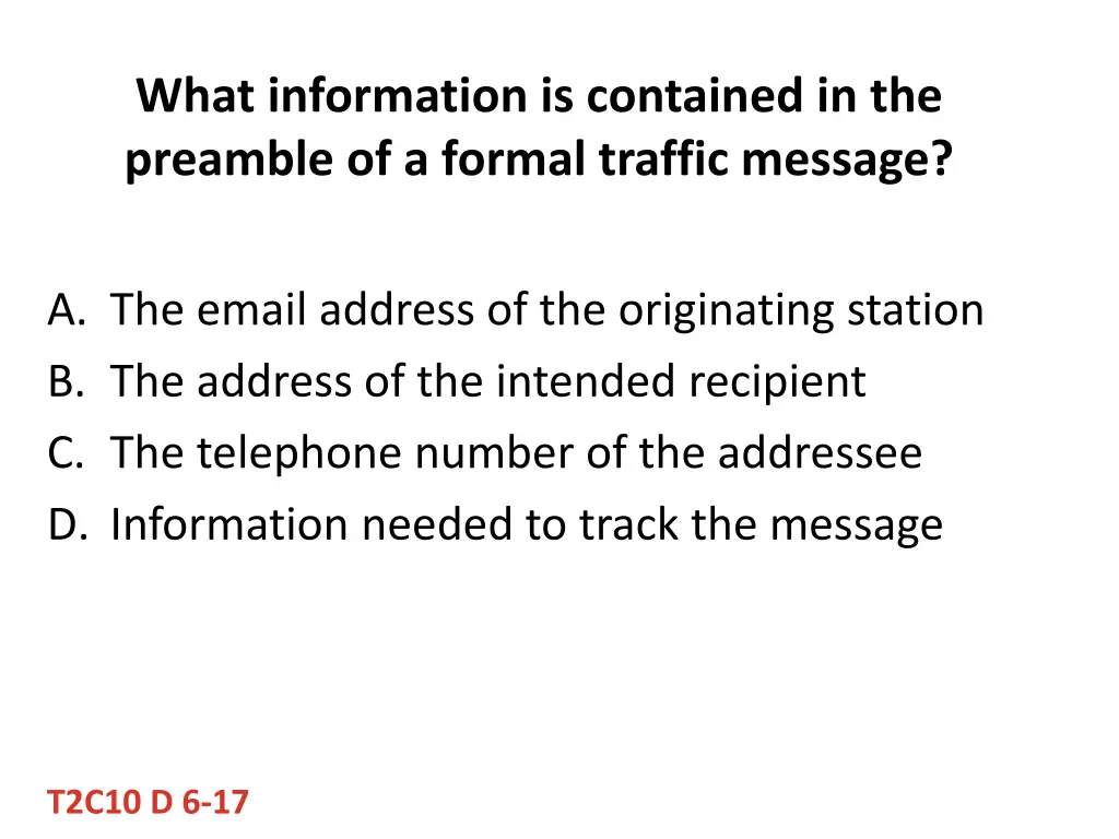 what information is contained in the preamble