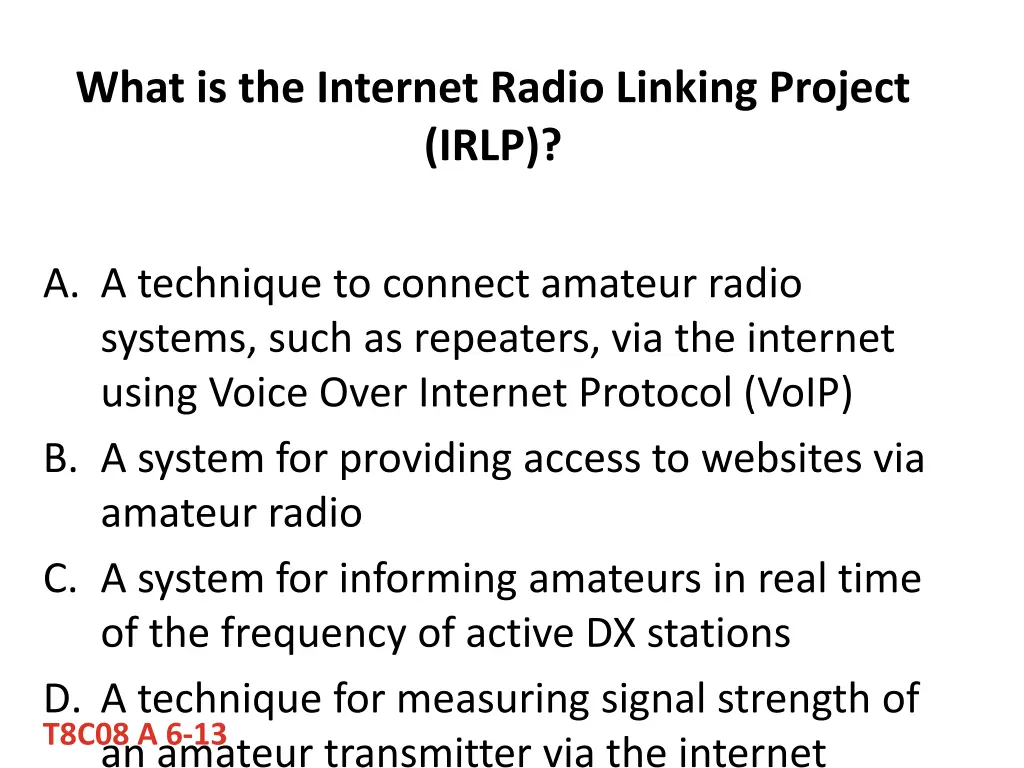 what is the internet radio linking project irlp