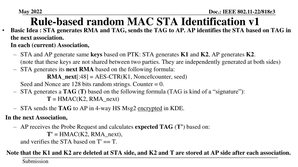 may 2022 rule based random mac sta identification