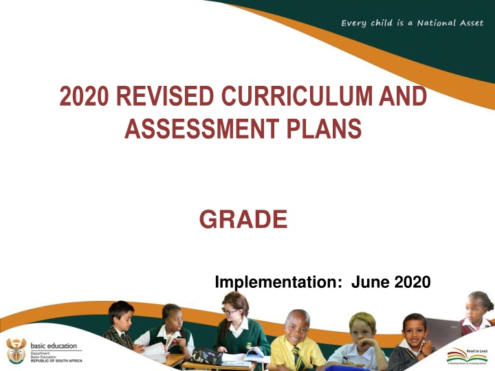 2020 revised curriculum and assessment plans