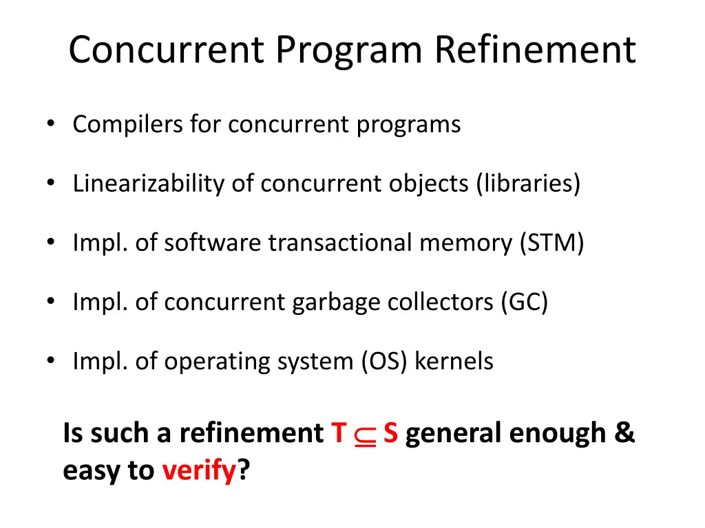 concurrent program refinement 3