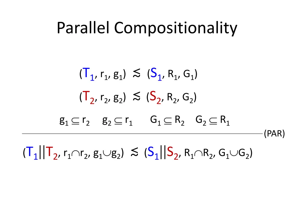 parallel compositionality