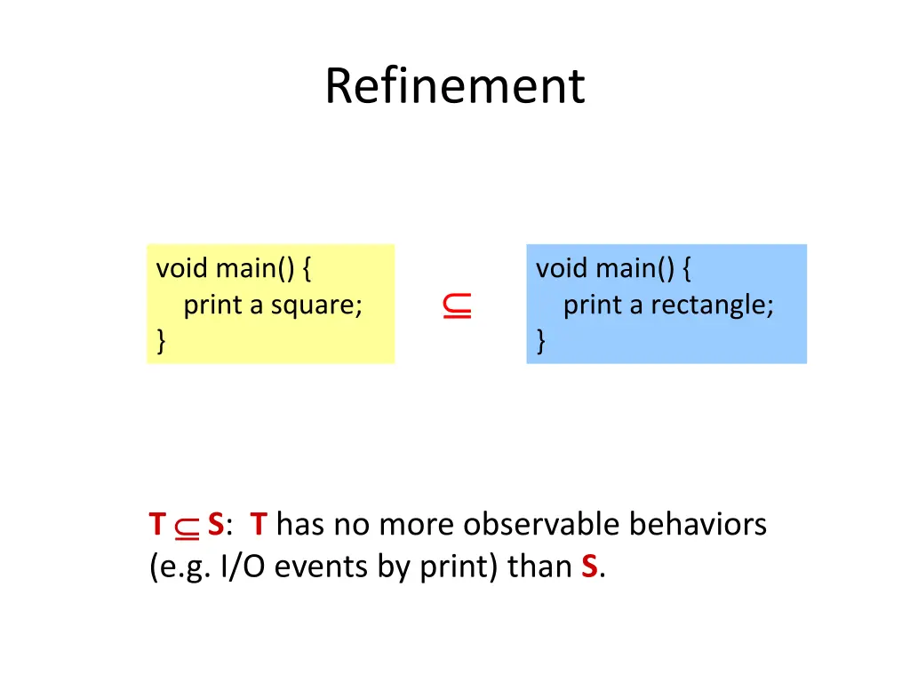 refinement