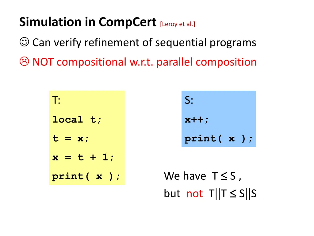 simulation in compcert leroy et al can verify
