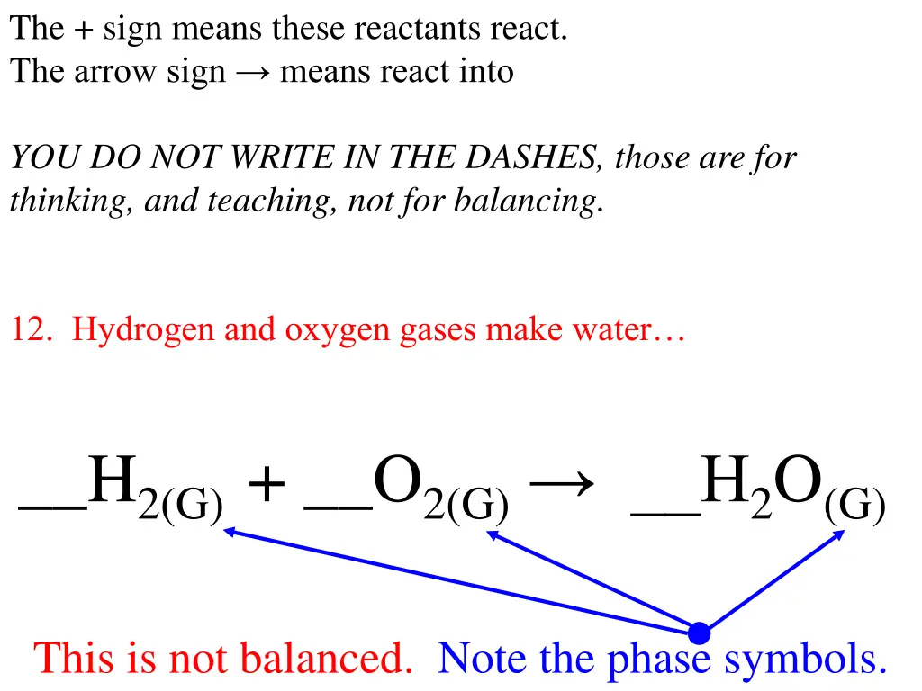 the sign means these reactants react the arrow