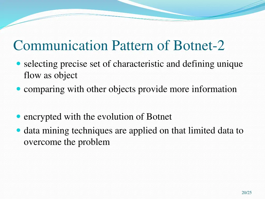 communication pattern of botnet 2