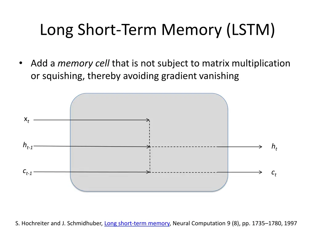 long short term memory lstm