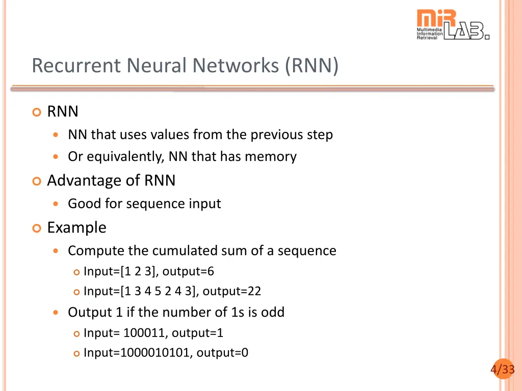 recurrent neural networks rnn