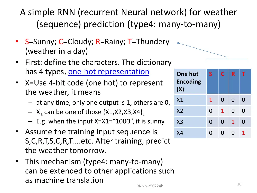 a simple rnn recurrent neural network for weather