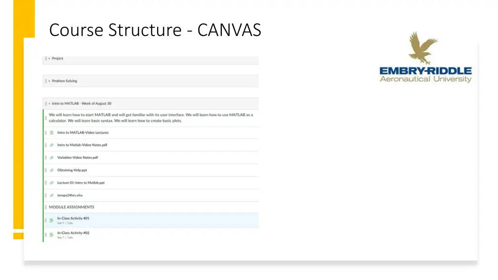 course structure canvas 1