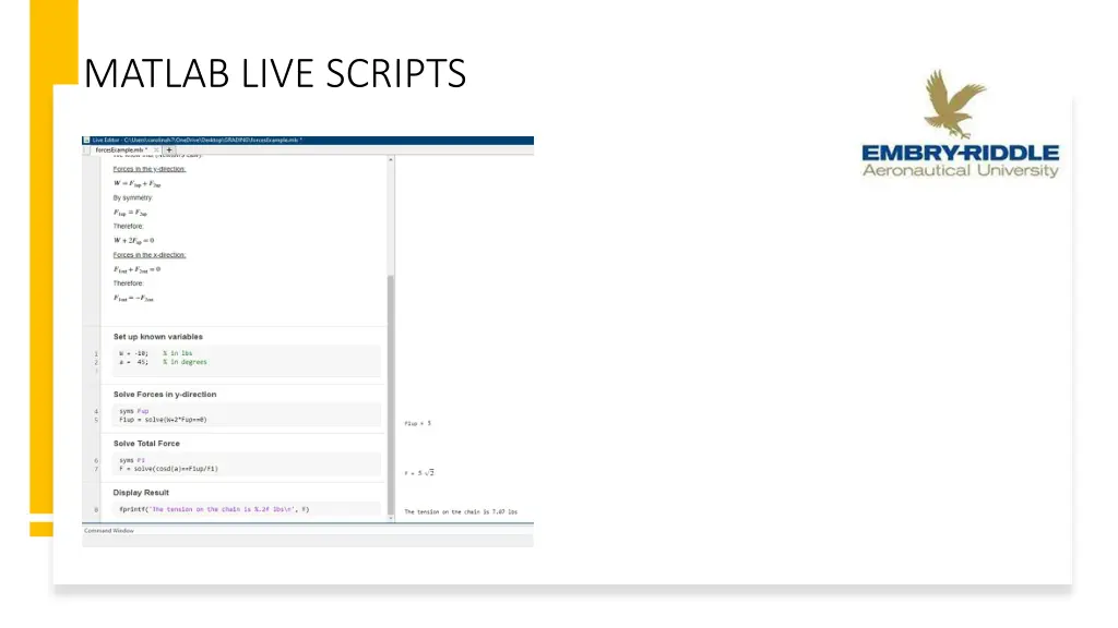 matlab live scripts
