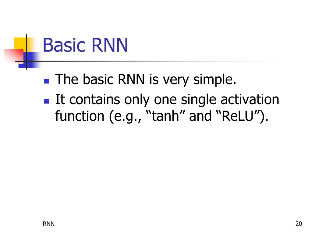 basic rnn