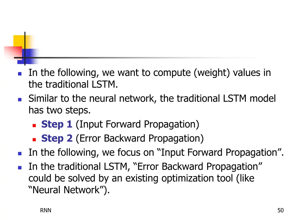in the following we want to compute weight values 1