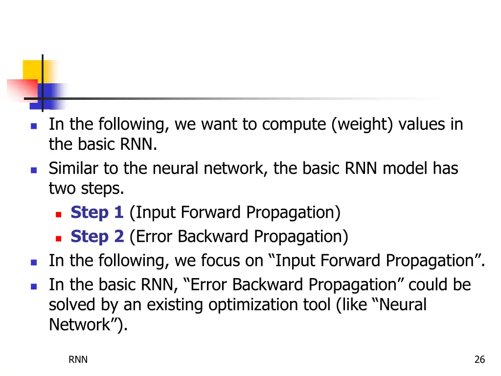 in the following we want to compute weight values