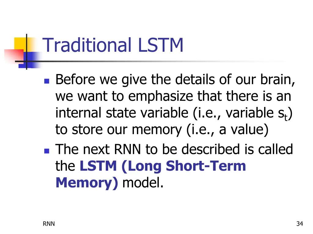 traditional lstm 1