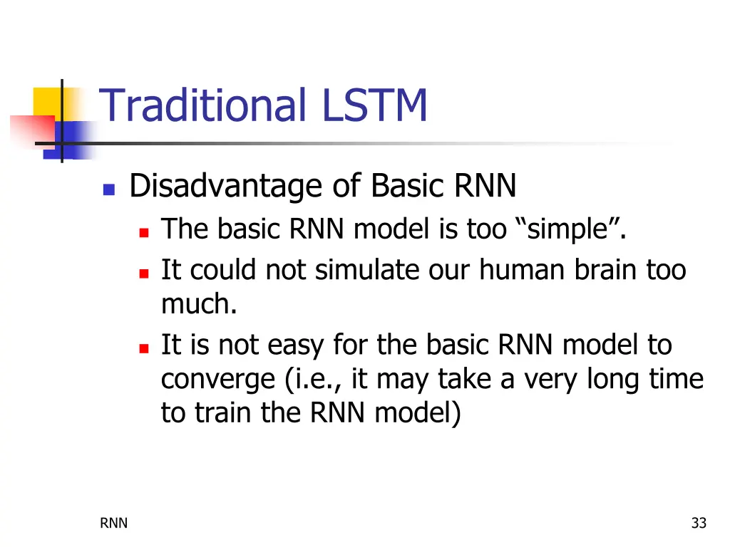 traditional lstm