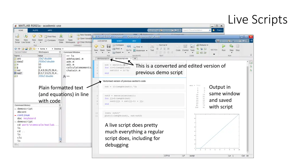 live scripts