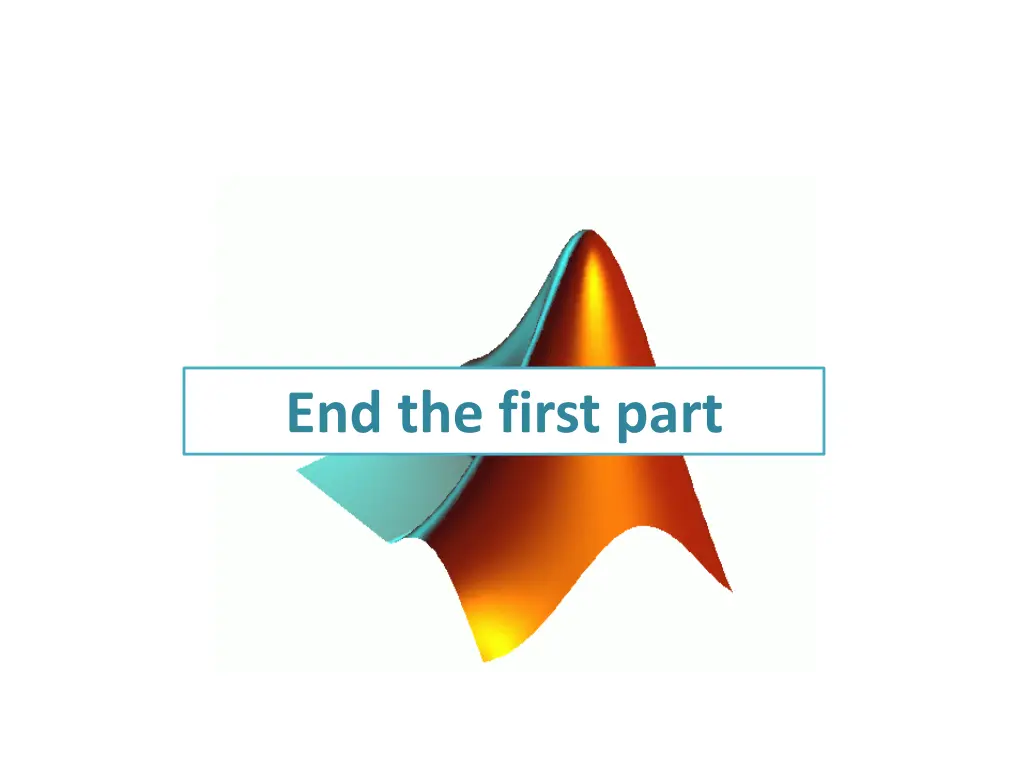 end the first part