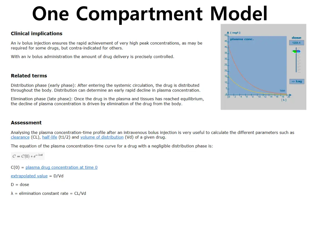 one compartment model 3