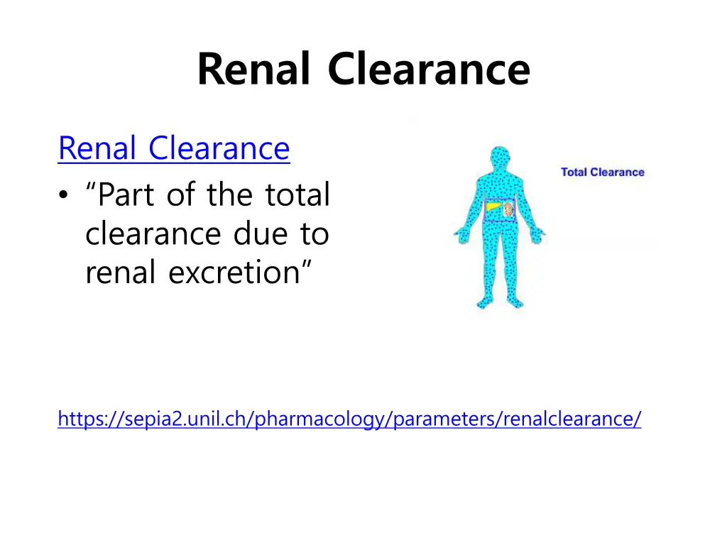 renal clearance