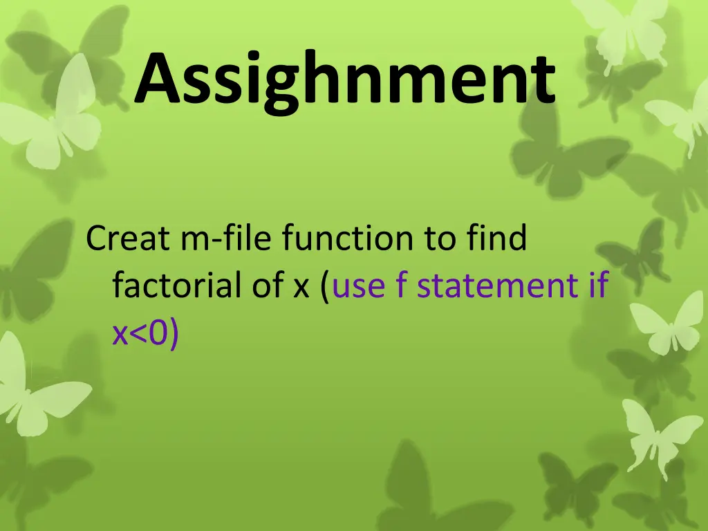 assighnment