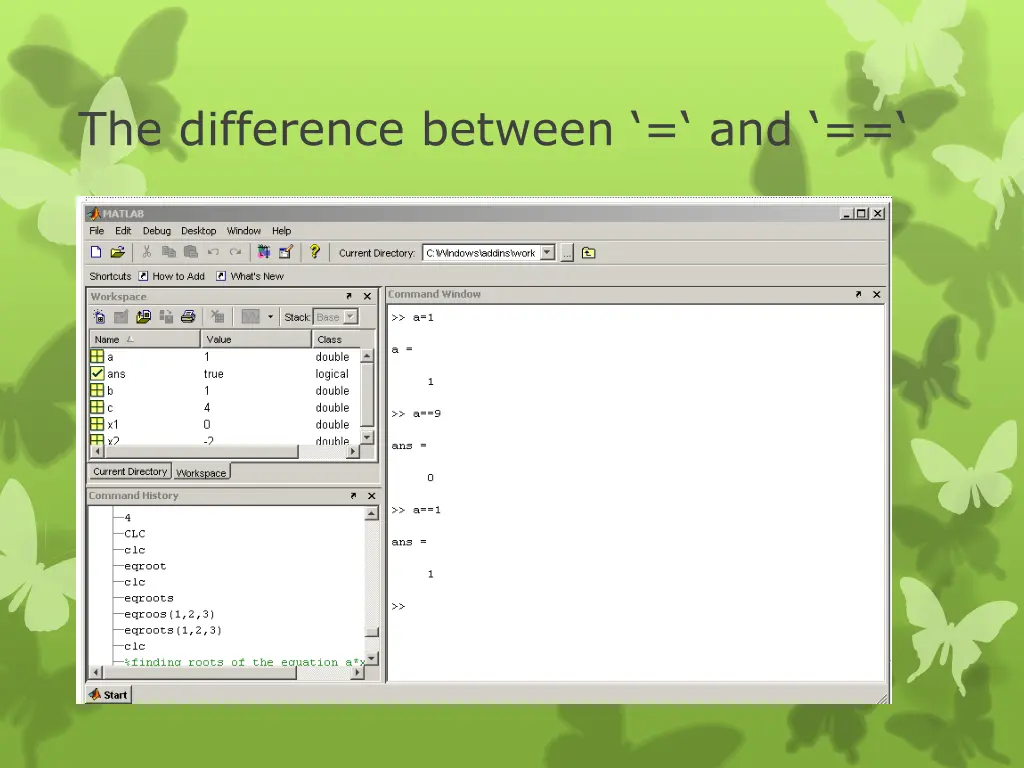 the difference between and