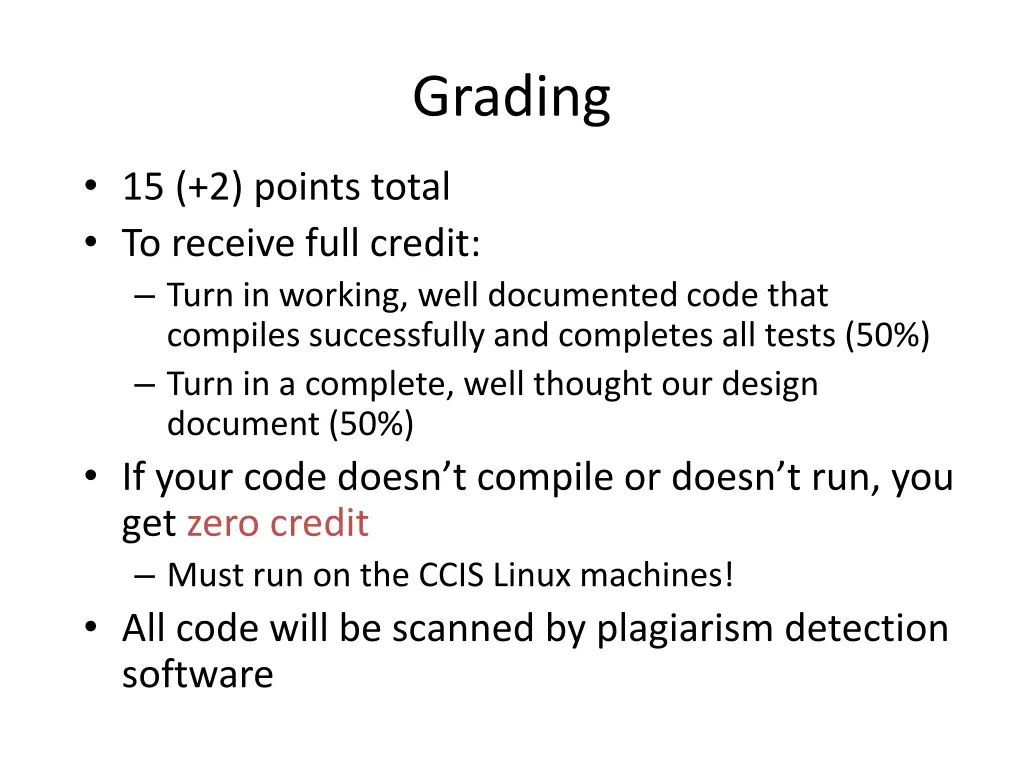 grading