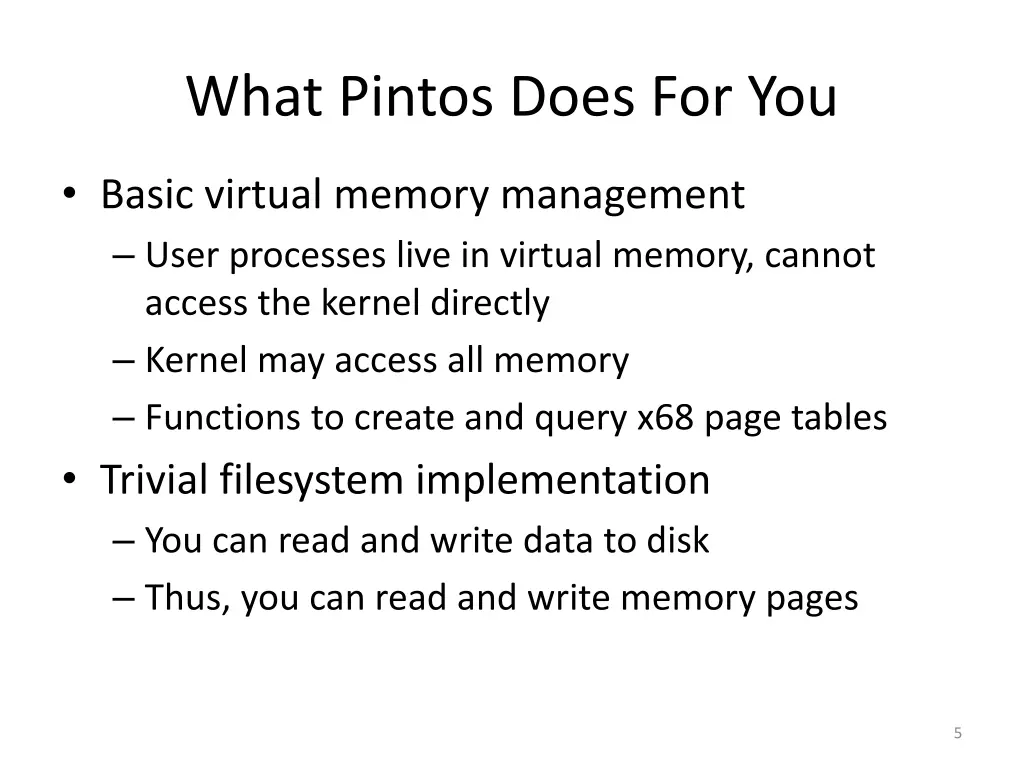 what pintos does for you