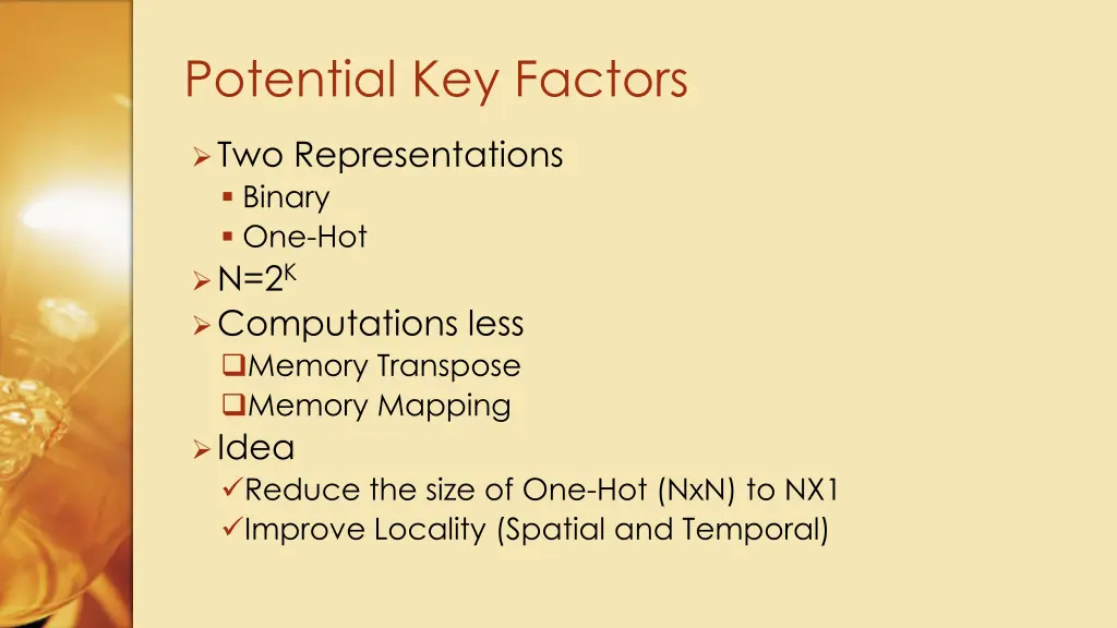 potential key factors
