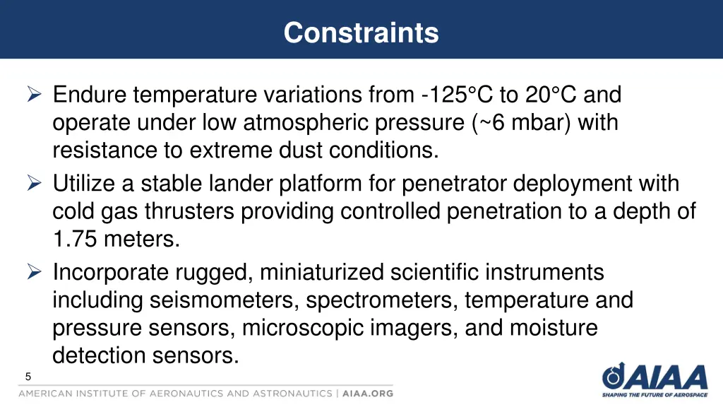 constraints