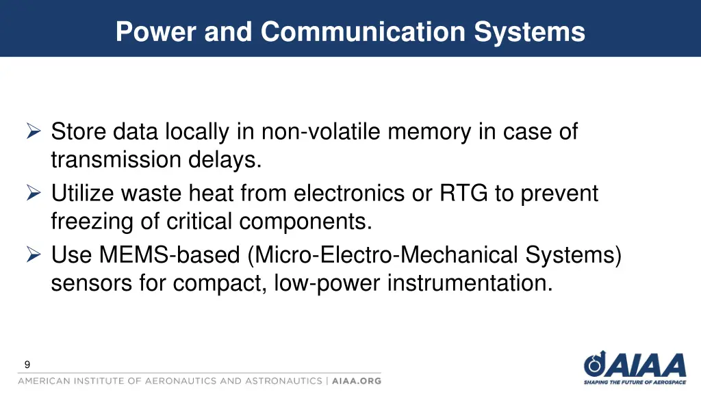 power and communication systems