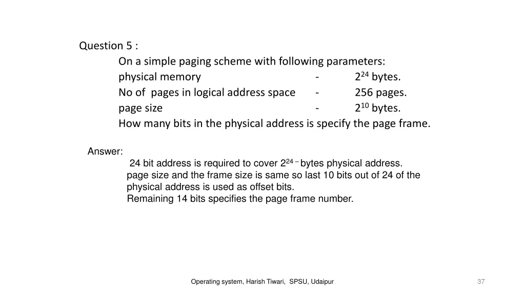question 5