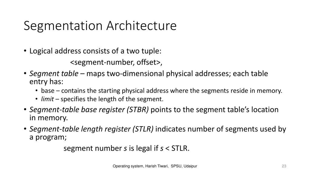 segmentation architecture
