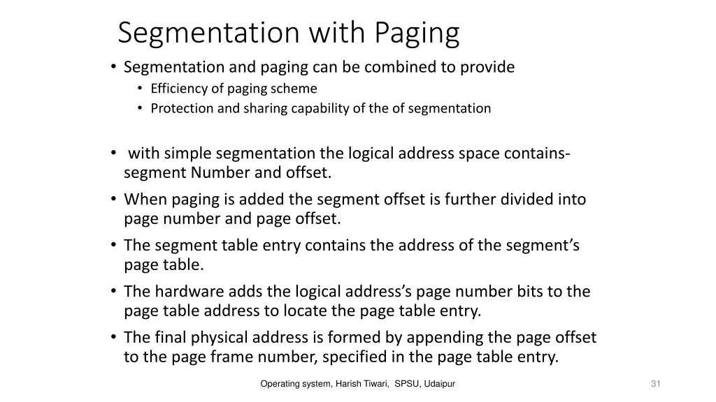 segmentation with paging segmentation and paging